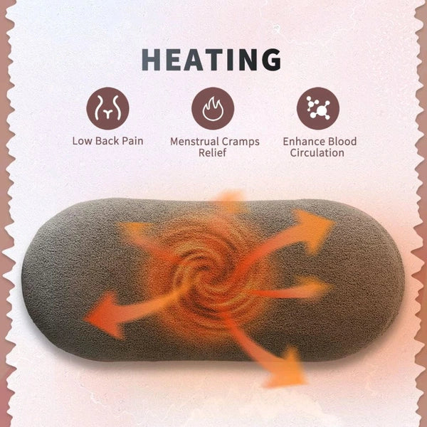 Periods Massager, Fast Heating Pad with 3 Heat Levels and 4 Massage Modes